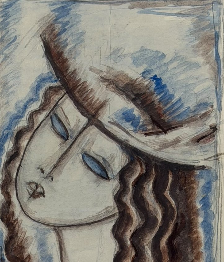 René Buthaud Large Study Of An Art Deco Vase-photo-1