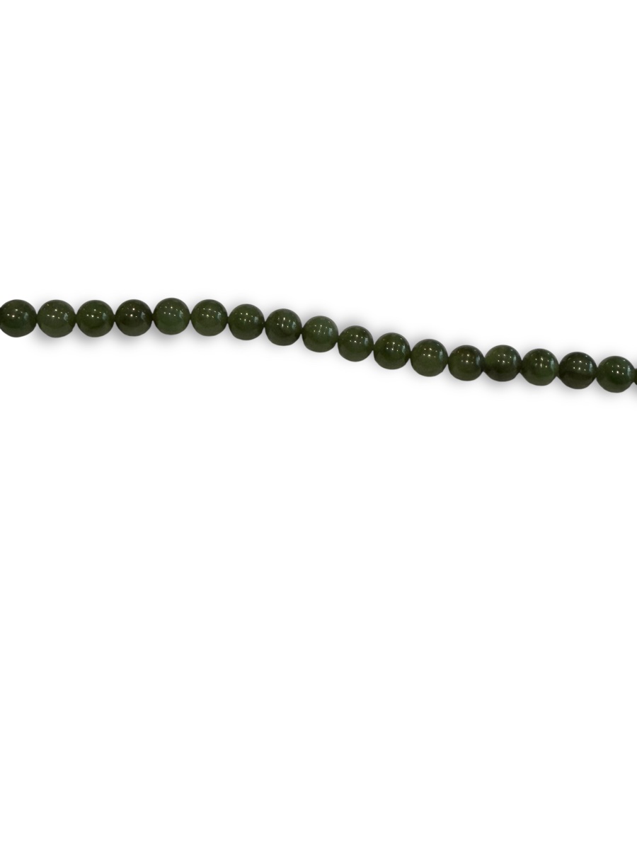 Collier chinois en perles de jade -photo-3