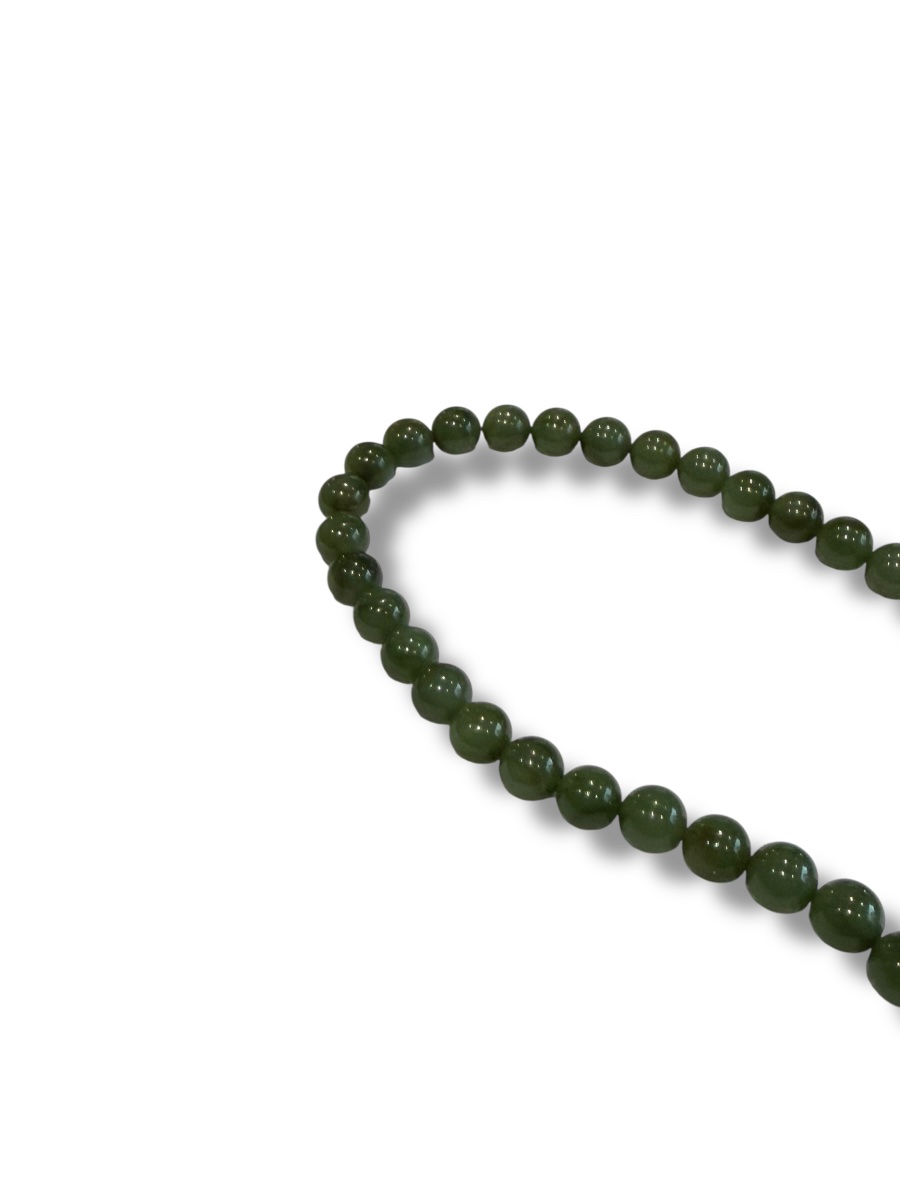 Collier chinois en perles de jade -photo-1