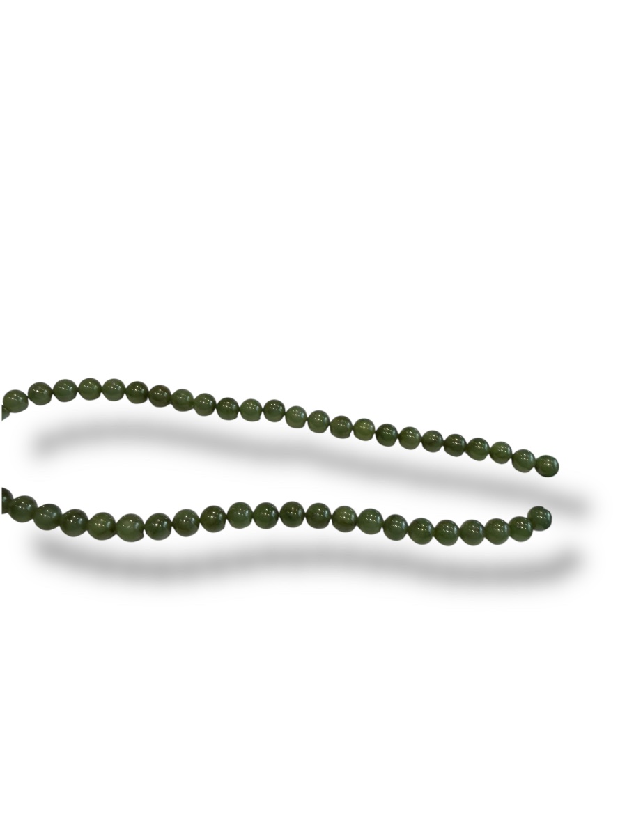 Collier chinois en perles de jade -photo-4