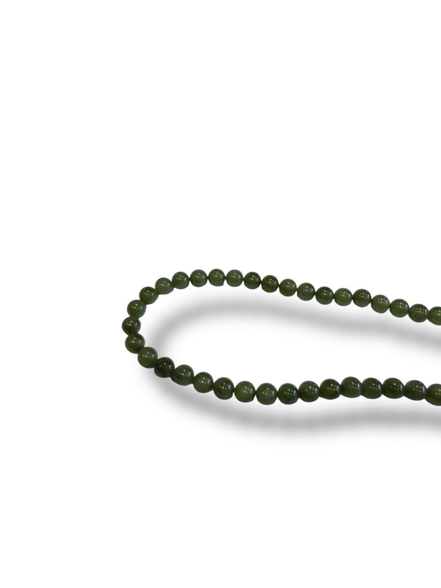 Collier chinois en perles de jade -photo-5