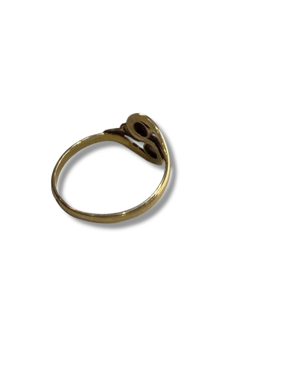 18-karat Gold Flower Motif Ring-photo-4