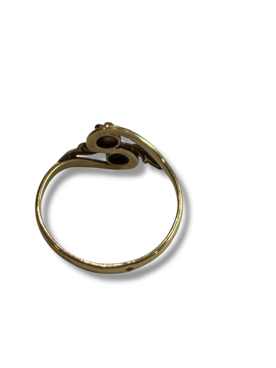 18-karat Gold Flower Motif Ring-photo-2