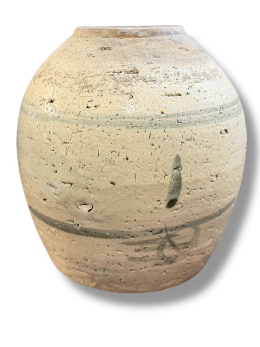 19th Century Chinese Glazed Stoneware Ginger Jar, Qing Dynasty-photo-2