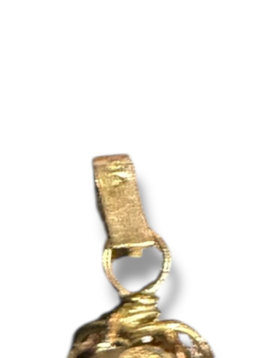 Pendentif or double perles baroques-photo-1