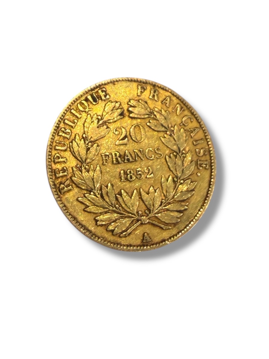 Pièce 20 francs or Louis Napoléon Bonaparte 1852-photo-4