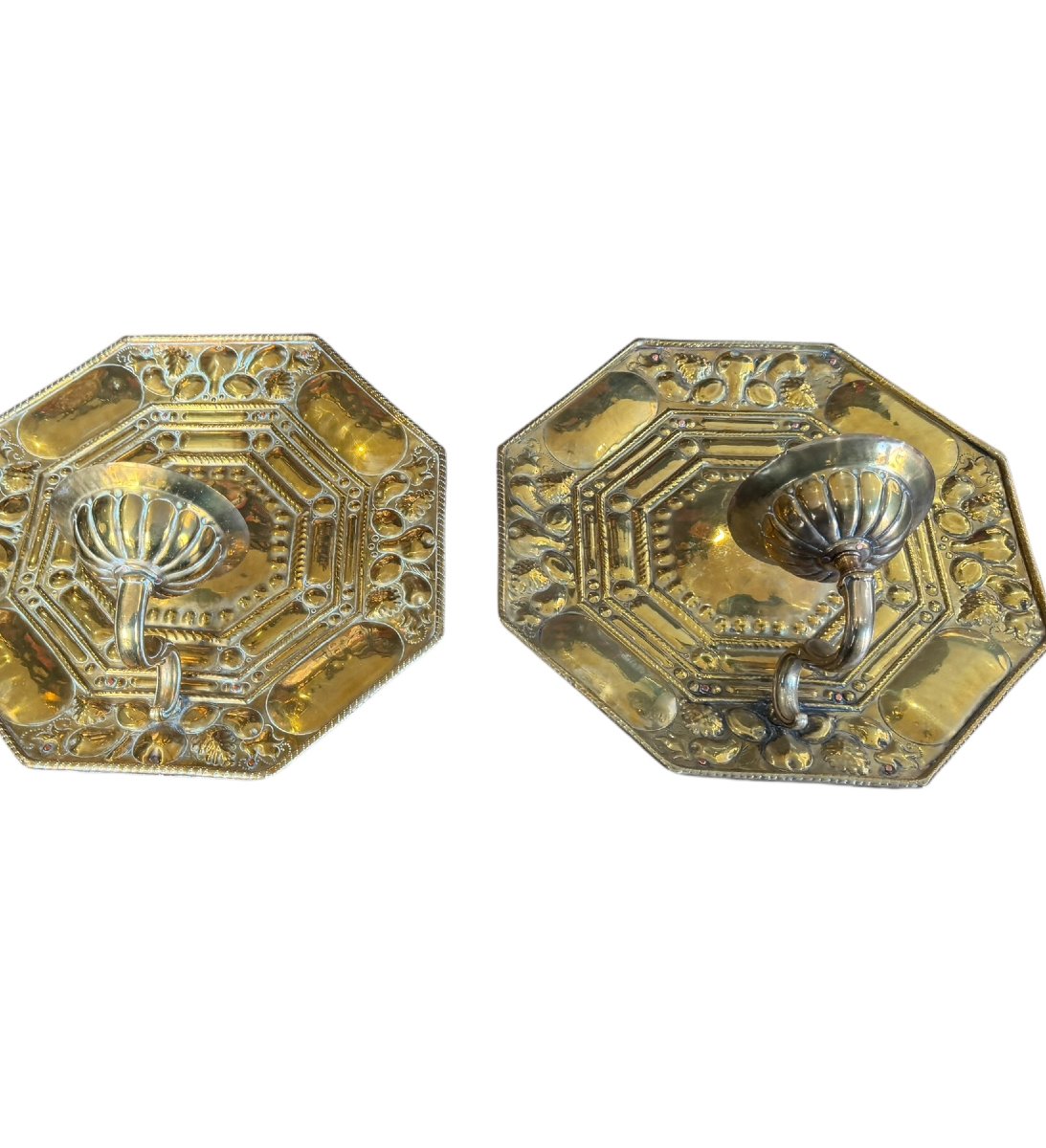 Paire de réflecteurs appliques XVIII eme-photo-2