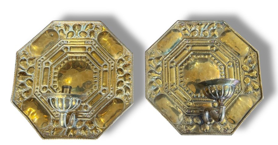 Paire de réflecteurs appliques XVIII eme