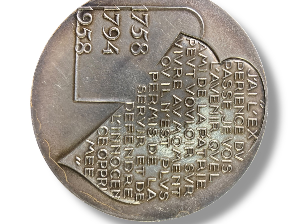 Robespierre Grande médaille commémorative argent massif-photo-2