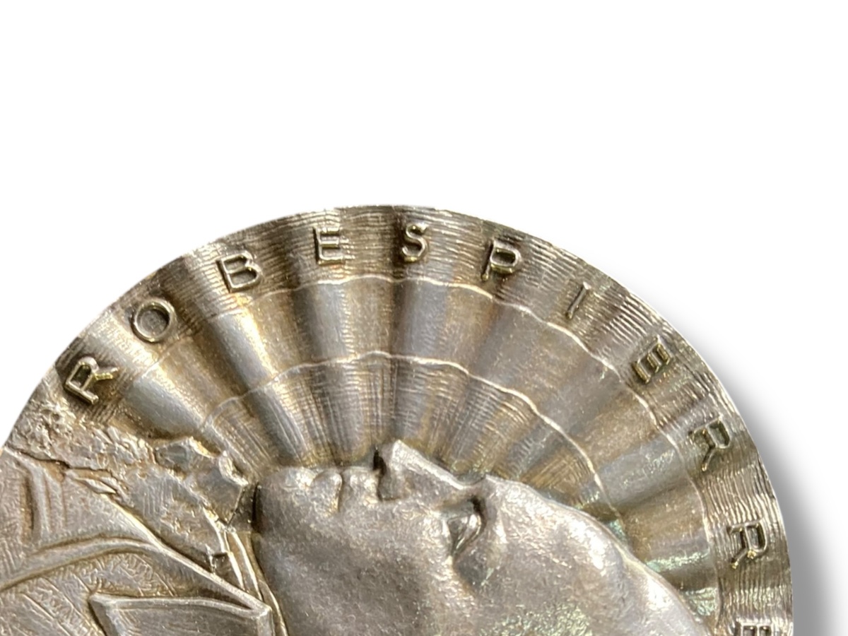 Robespierre Grande médaille commémorative argent massif-photo-3