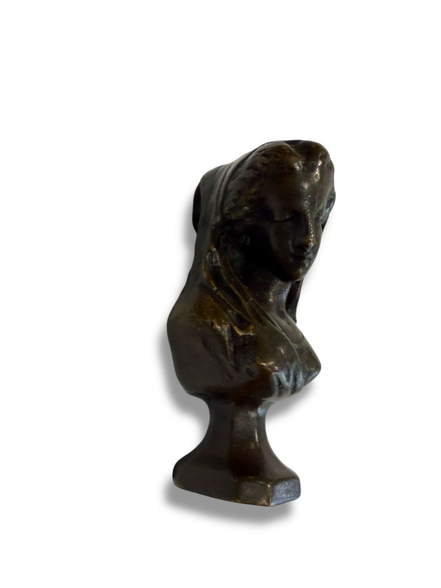 Cachet Janus en Bronze XIXeme double face -photo-4