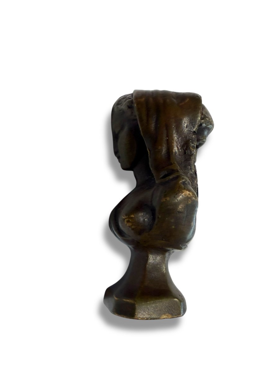 Cachet Janus en Bronze XIXeme double face -photo-5