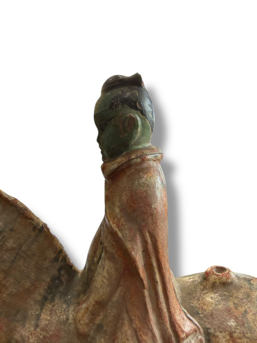 Chinese Polychrome Terracotta Sculpture In The Tang Style-photo-2