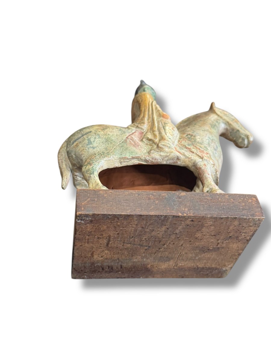 Chinese Polychrome Terracotta Sculpture In The Tang Style-photo-6
