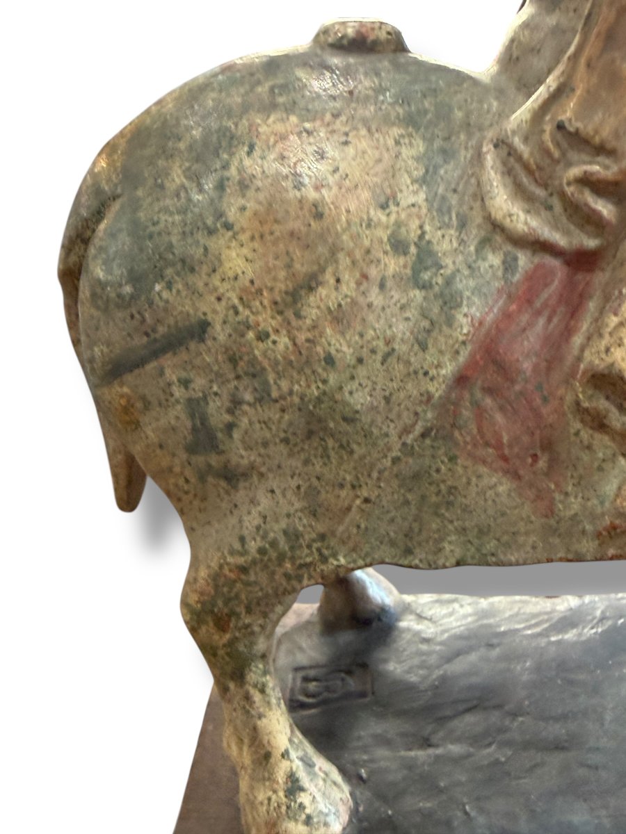 Chinese Polychrome Terracotta Sculpture In The Tang Style-photo-8