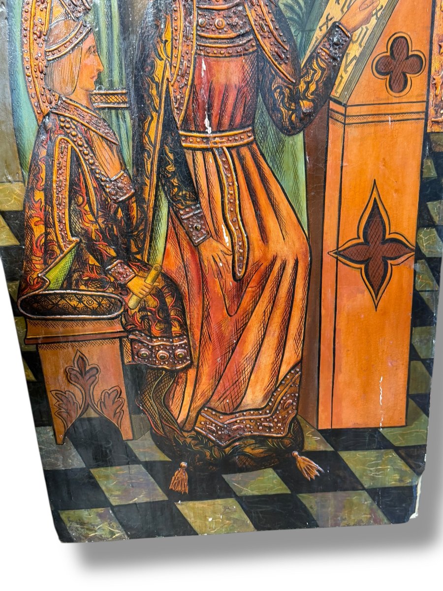 Huge Painting, Castilian School, The Royal Court-photo-7