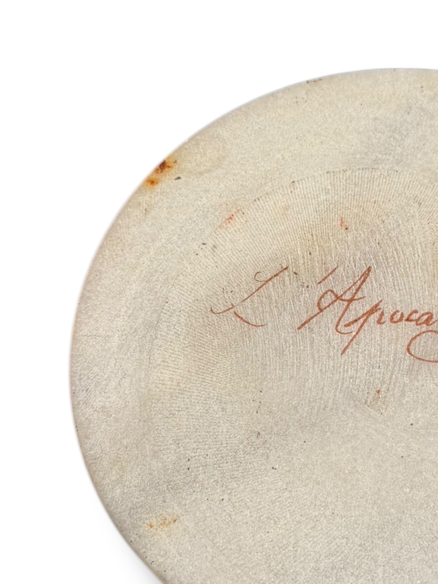 The Apocalypse Tondo Painted On Marble -photo-2