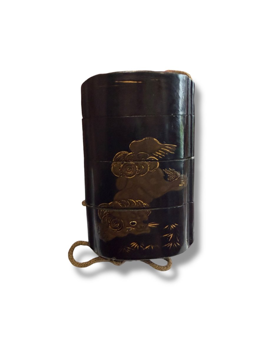 Inro XIXeme japon laque ro-iro nacre-photo-3