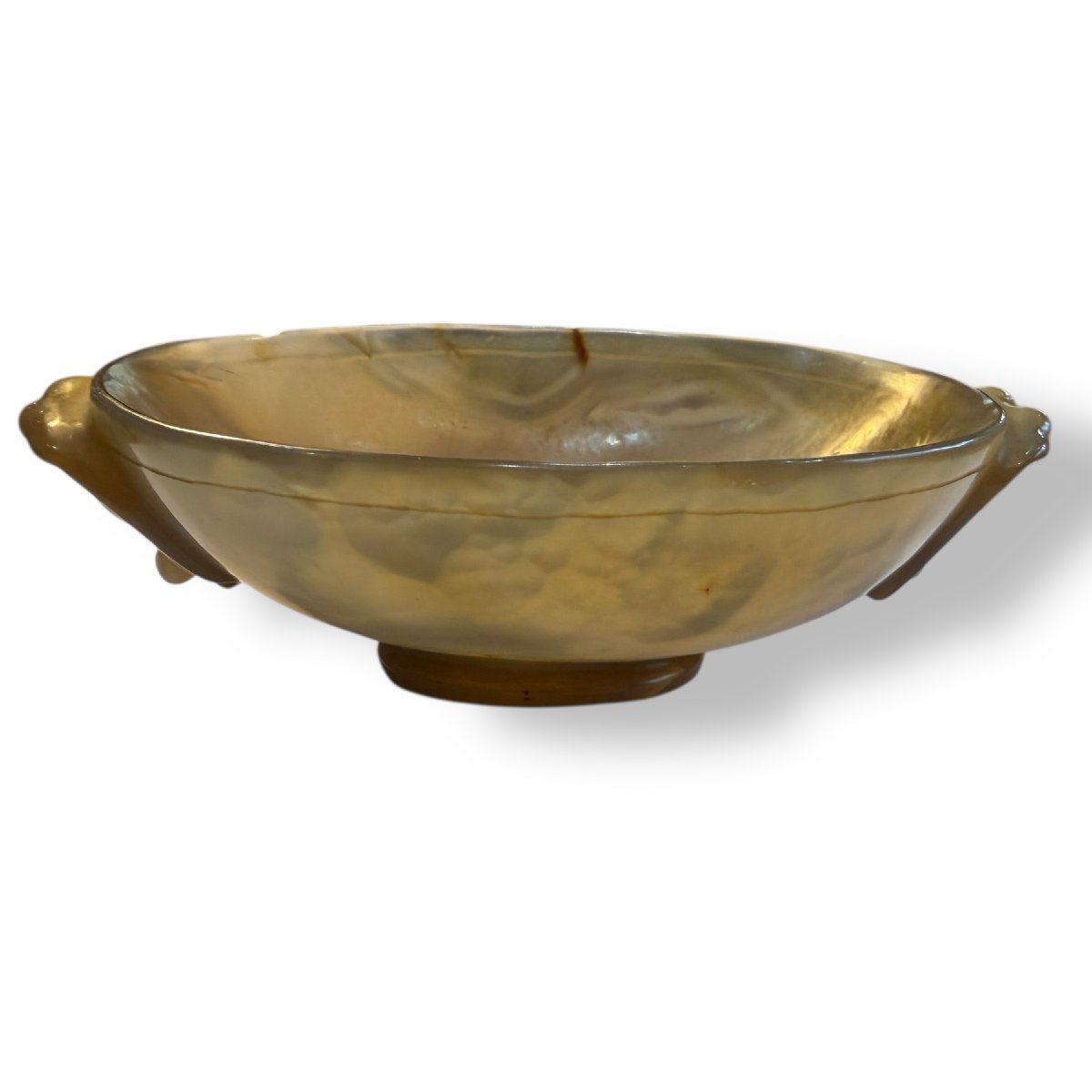Coupe libatoire en agate Chine XIXeme-photo-3