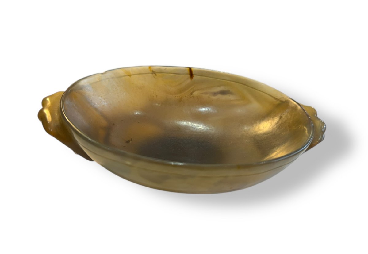 Coupe libatoire en agate Chine XIXeme-photo-4