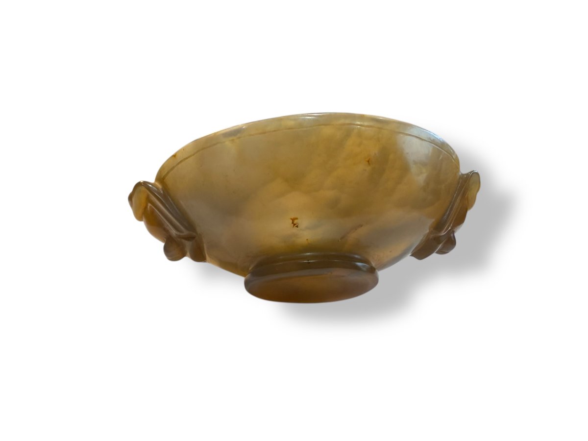 Coupe libatoire en agate Chine XIXeme-photo-2