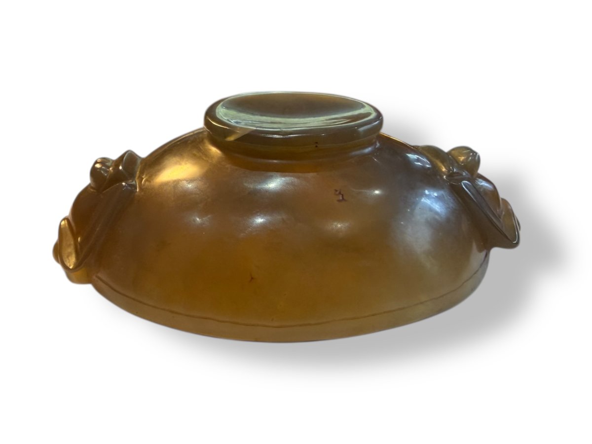Coupe libatoire en agate Chine XIXeme-photo-5