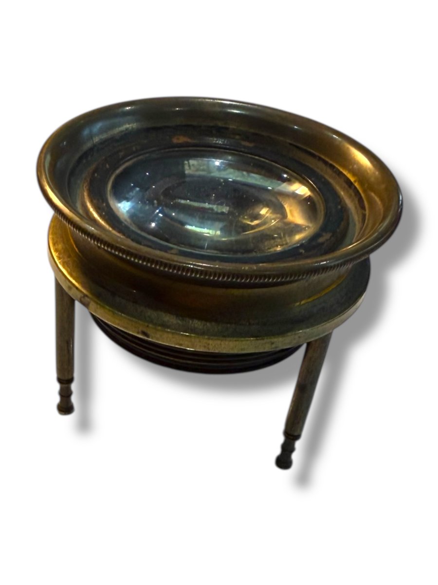 Loupe convexe tripode XIXeme-photo-5