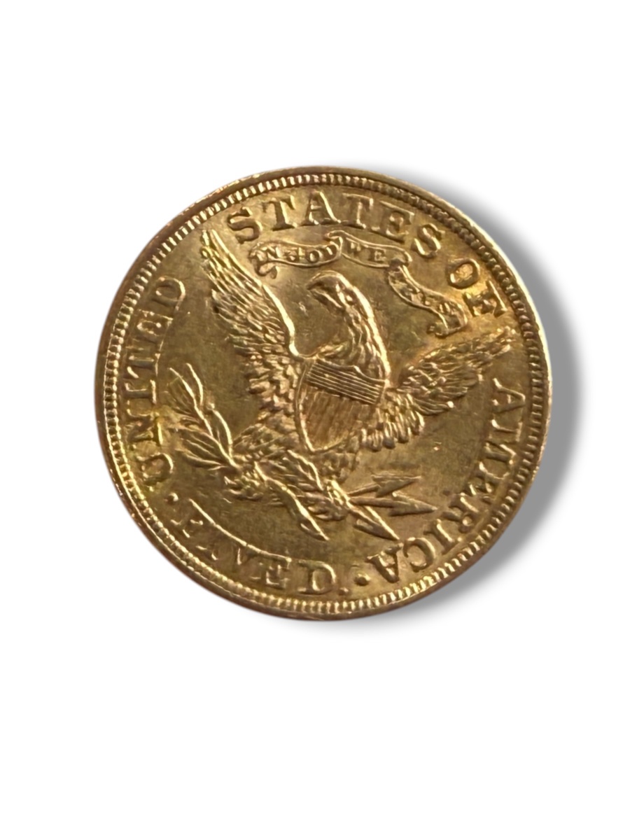 Pièce 5 dollars or Liberty 1899-photo-4