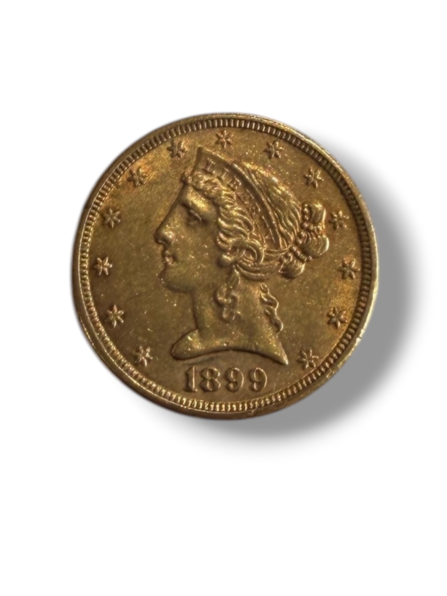 Pièce 5 dollars or Liberty 1899