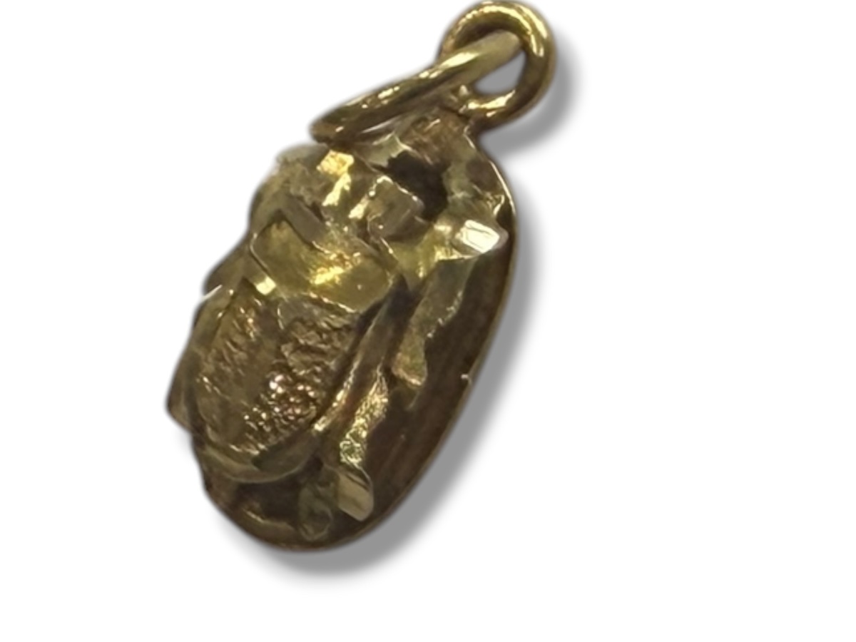 Pendentif scarabée or 18 carats -photo-2