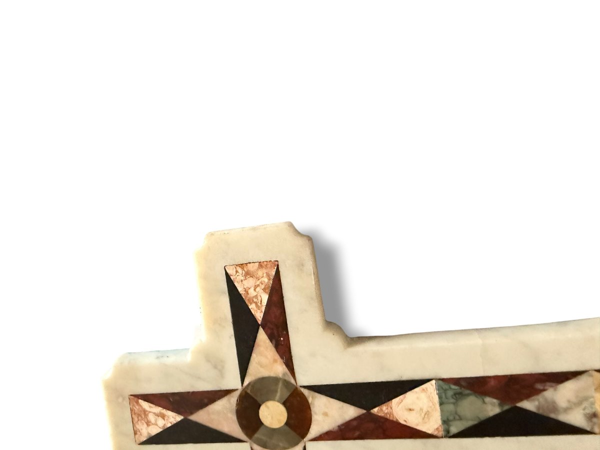 Stoup In Pietra Dura 19th Century Italy-photo-4