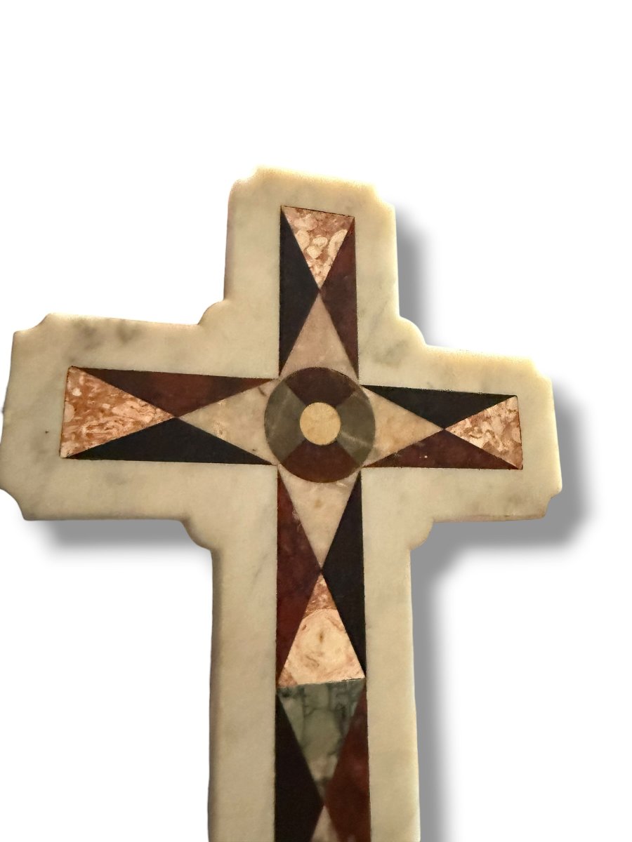 Stoup In Pietra Dura 19th Century Italy-photo-5