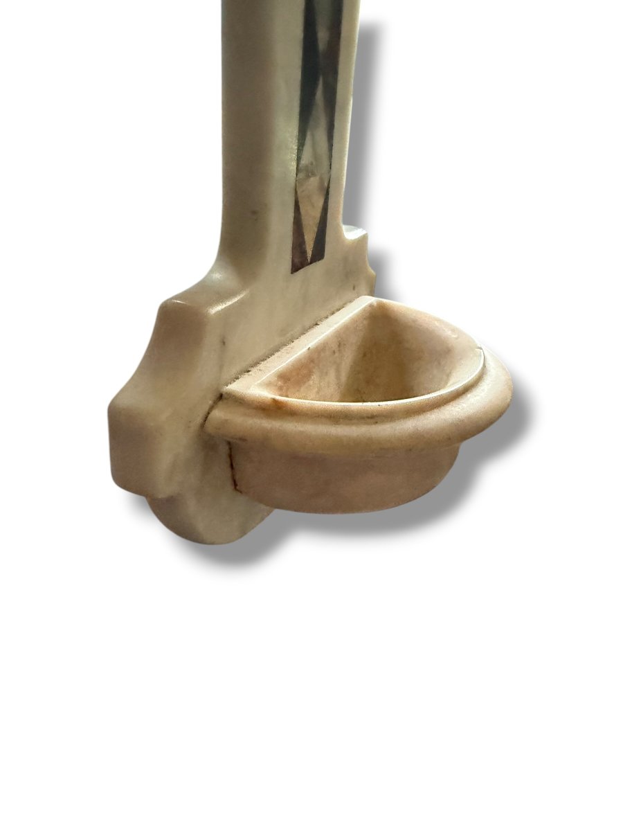 Stoup In Pietra Dura 19th Century Italy-photo-7