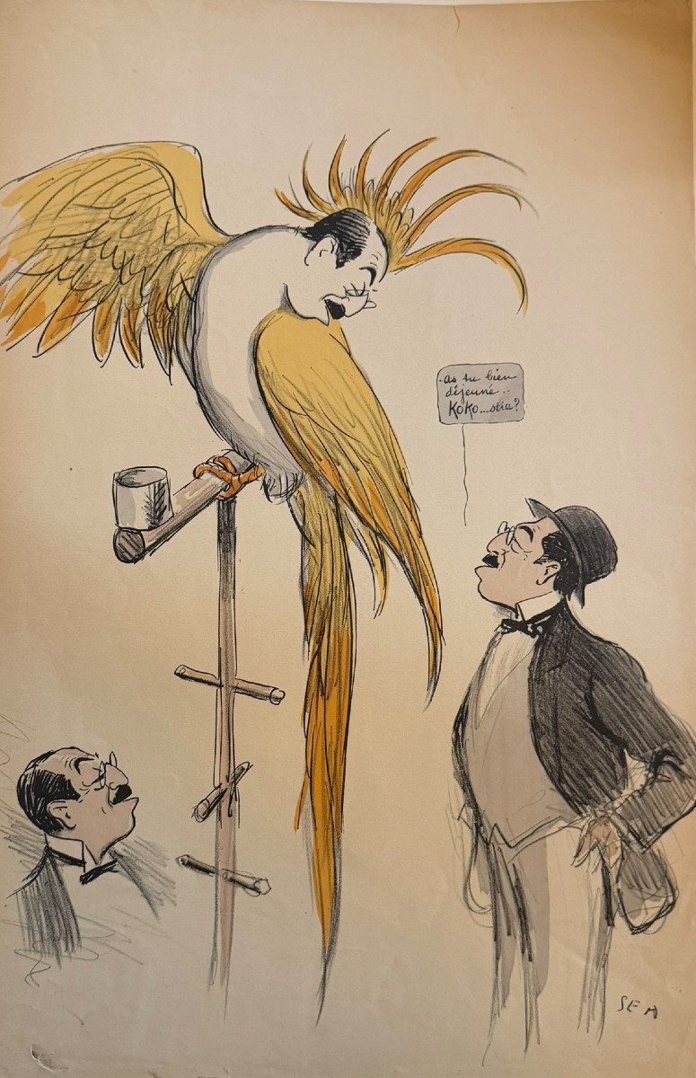 Georges Goursat Dit Sem Le Perroquet Lithograph