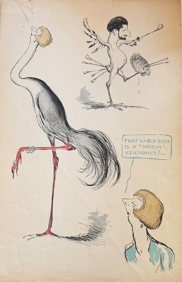 Georges Goursat dit Sem Lovely bird lithographie