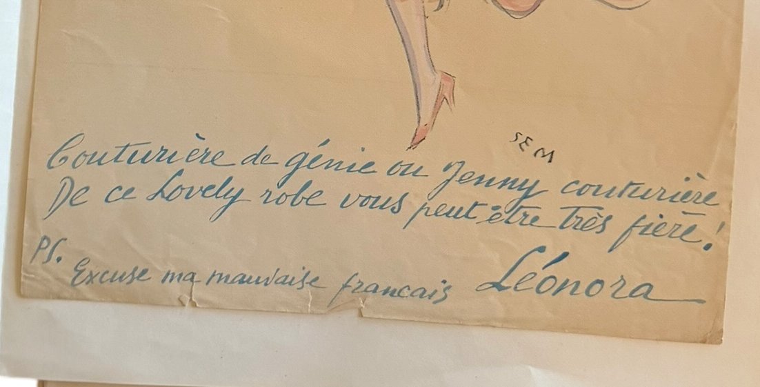  Georges Goursat Dit Sem Jenny Lithograph-photo-3