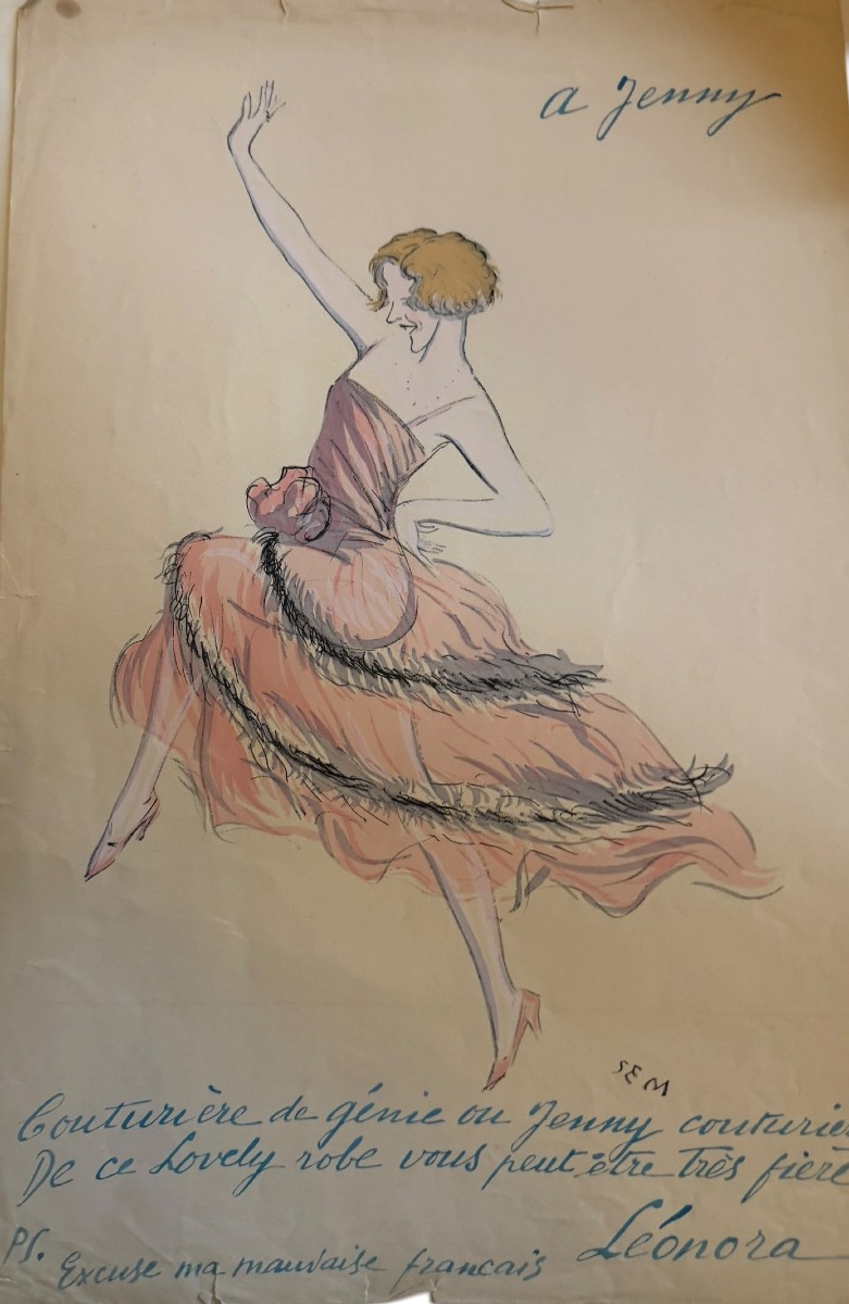  Georges Goursat Dit Sem Jenny Lithograph