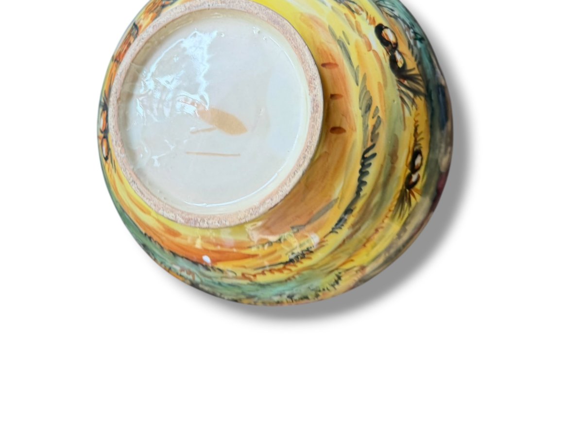 Important vase en Majolique XIXeme suiveur d'Urbino-photo-6