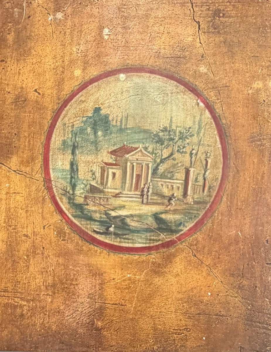 Ruine italienne peinture a fresco 