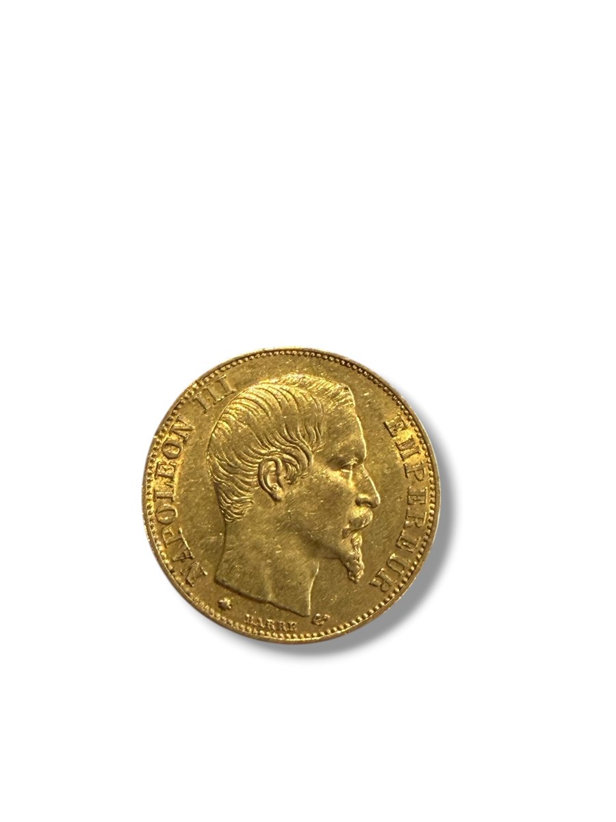 Coin 20 Francs Or Napoléon III Tête Nue 1859-photo-2