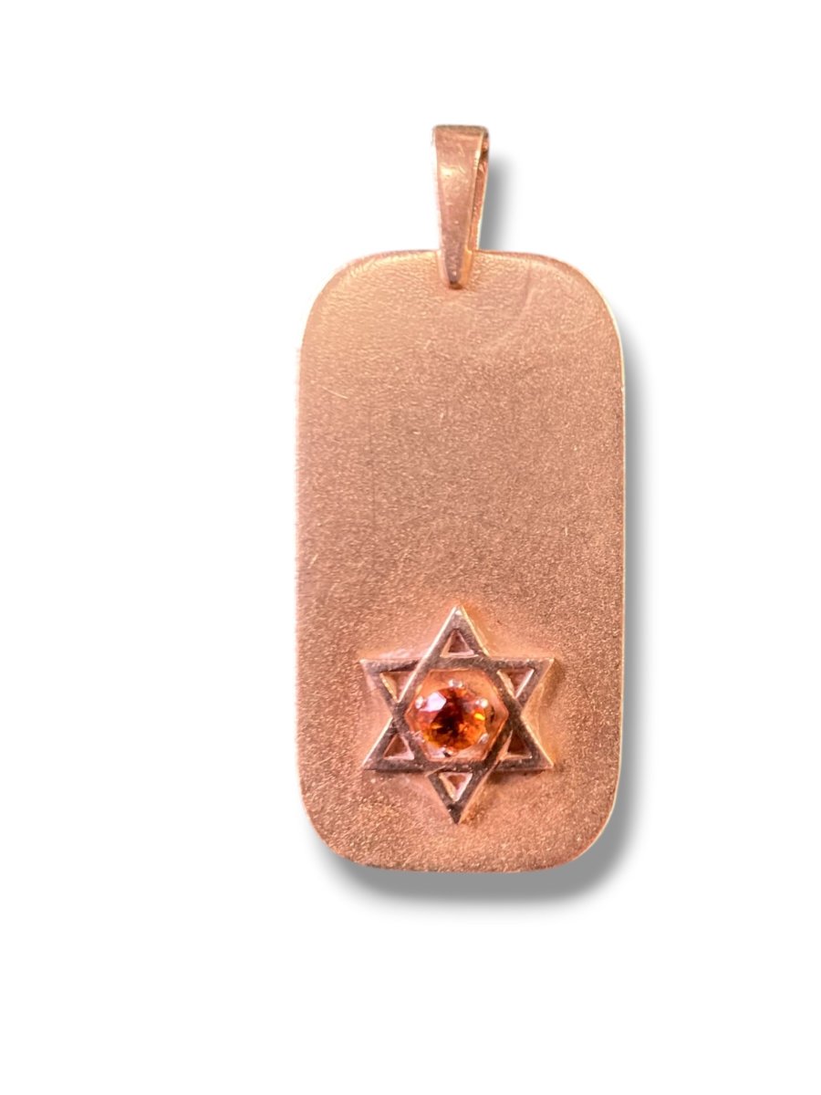 Judaica Pendentif Etoile de David en or massif-photo-2
