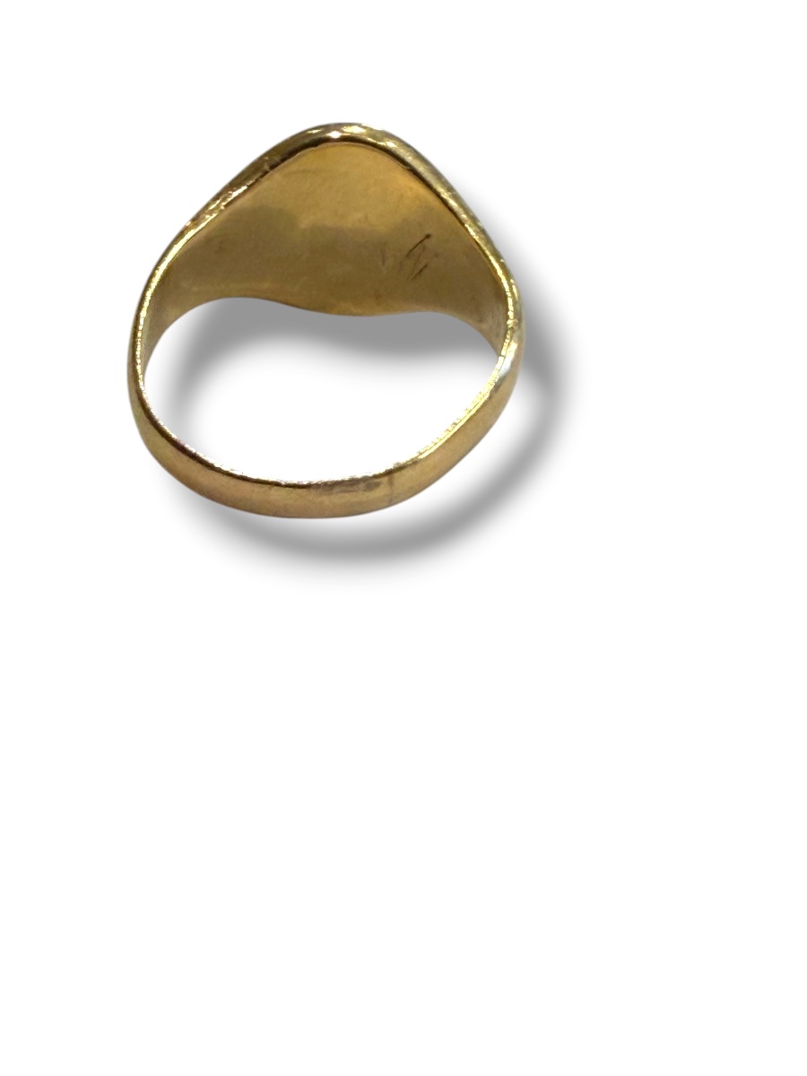 Bague chevalière or armoiries-photo-2