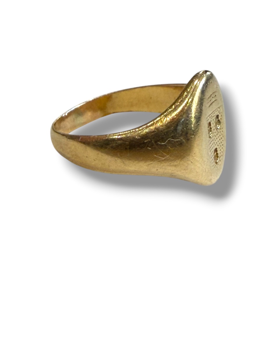 Bague chevalière or armoiries-photo-8