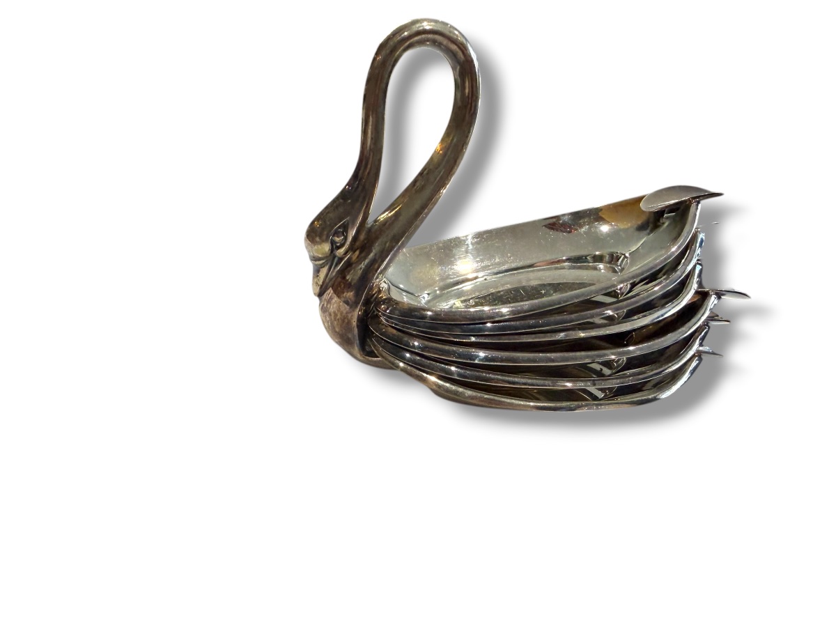 Pedro Durán Swan Ashtray Sterling Silver-photo-2