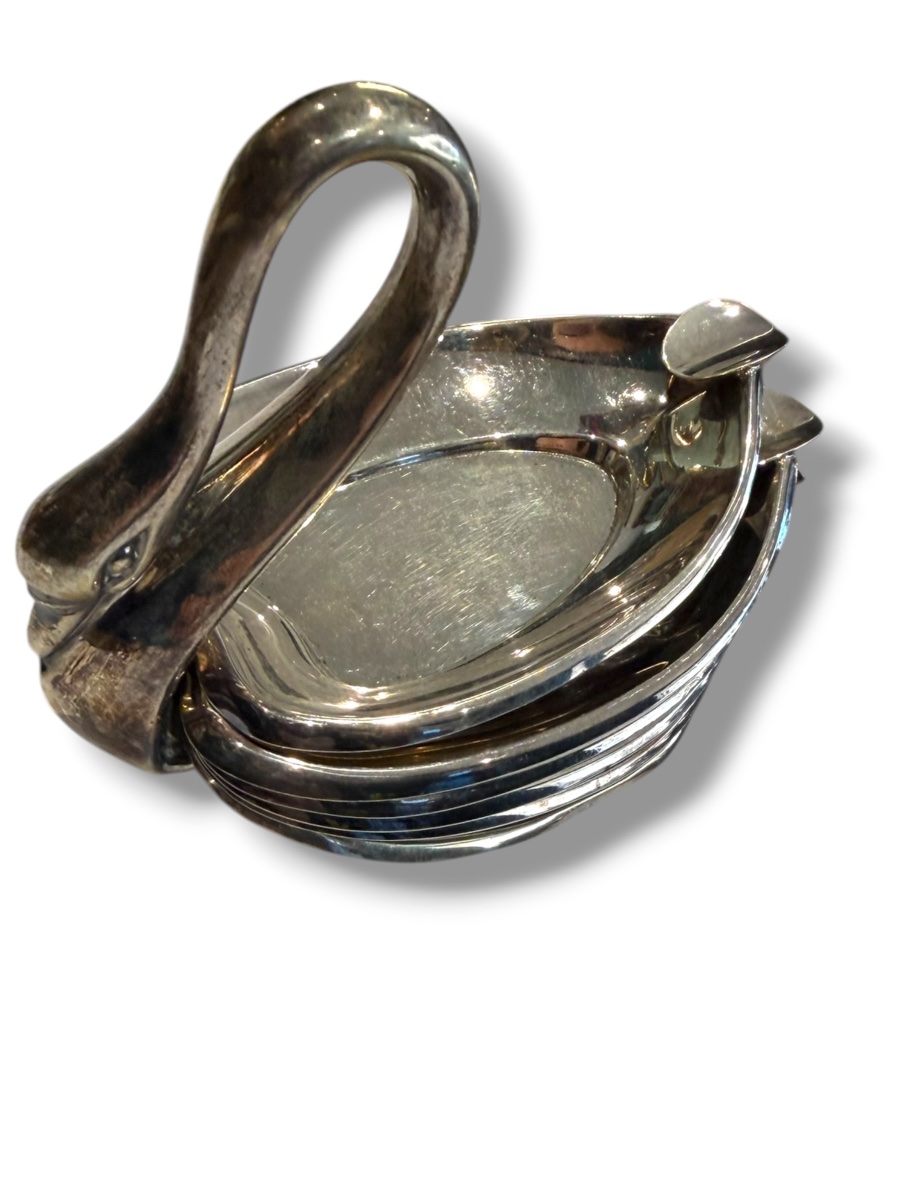 Pedro Durán Swan Ashtray Sterling Silver-photo-1