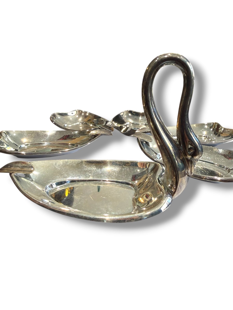 Pedro Durán Swan Ashtray Sterling Silver-photo-5