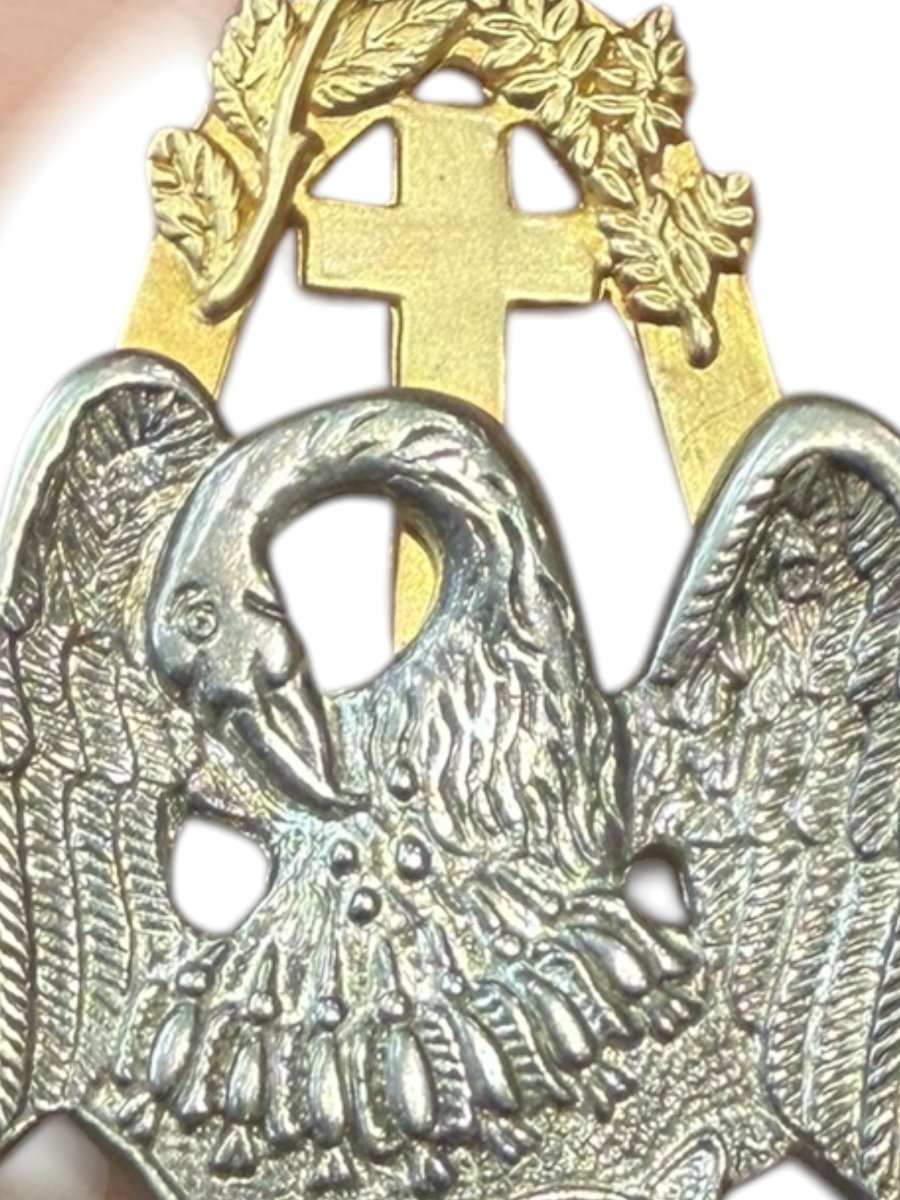 Franc-maçonnerie Pendentif Rose Croix XIXeme-photo-4