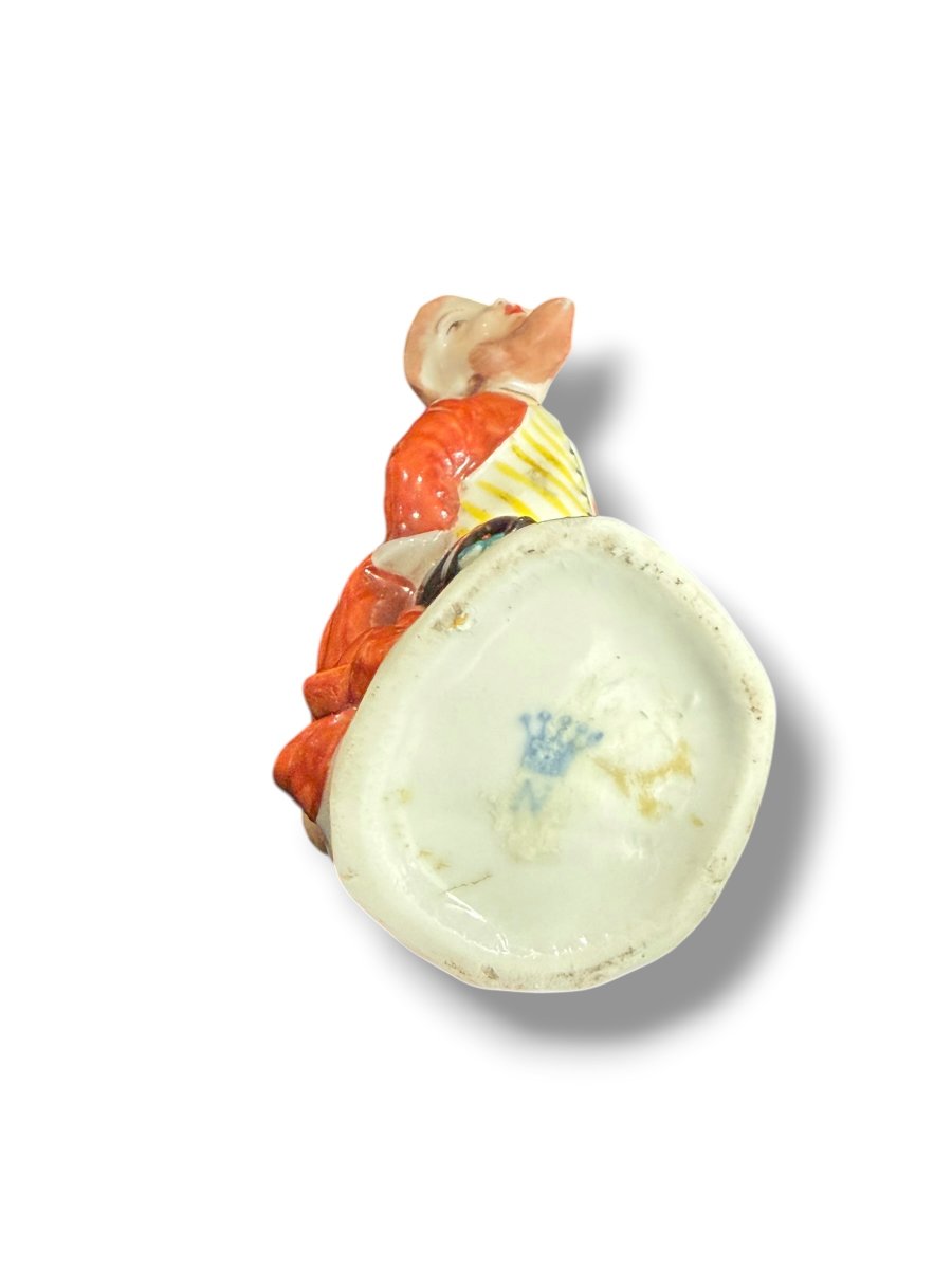 Sujet judaica présentant un homme juif Capodimonte XIXeme-photo-1