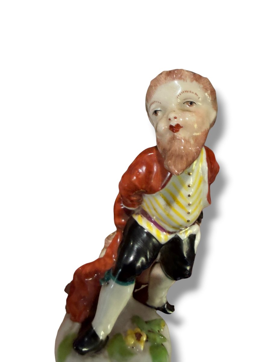 Sujet judaica présentant un homme juif Capodimonte XIXeme-photo-8