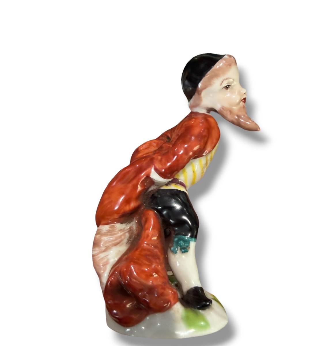 Sujet judaica présentant un homme juif Capodimonte XIXeme